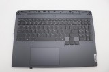 Carcasa superioara cu tastatura palmrest Laptop Gaming, Lenovo, Legion Pro 5 16IRX9 Type 83DF, 5CB1P50121, 5CB1P50125, SN21P29720, iluminata RGB, 24 p