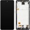 Display cu Touchscreen MP compatibil cu Samsung Galaxy A72 5G A726 / A72 A725, cu Rama, Versiune OLED, Negru