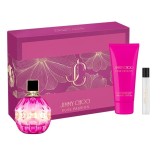 Jimmy Choo Rose Passion Set cadou pentru femei EDP 100 ml + EDP 7,5 ml + 100 ml loțiune de corp