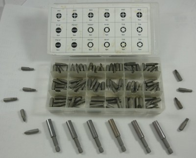 Set biti 114 buc phillips/ imbus/ torx foto