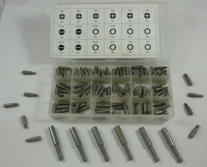 Set biti 114 buc phillips/ imbus/ torx