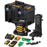 Dewalt DCE080D1GS - Nivela laser rotativa 45 m +/-0.1 mm/m 1200 rot/min proiectie verticala valiza speciala