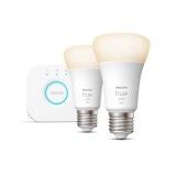 Starter Kit Philips Hue White&amp;Color Ambiance 2xE27 Bridge, Telecomanda