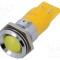 Lampă LED conică galbenă 24VDC 24VAC &Oslash;22mm IP67 CML INNOVATIVE TECHNOLOGIES