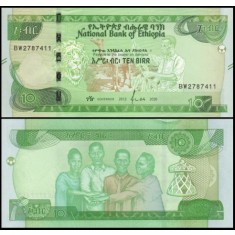 Etiopia 2020 - 10 birr, necirculata