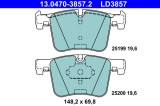 ATE 13.0470-3857.2 ATE Ceramic set placute frana,frana disc