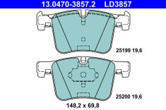 ATE 13.0470-3857.2 ATE Ceramic set placute frana,frana disc foto