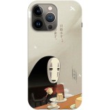 Husa compatibila cu Apple iPhone 14 Pro Max model No Face Spirited Away, Silicon, TPU, Viceversa, Transparent, Carcasa