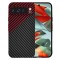 Husa pentru Google Pixel 9 Pro XL, Techsuit, Carbonite FiberShell, Neagra Rosie
