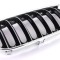 Grila radiator Bmw X3 (E83), 06.2003-11.2010, stanga, crom/negru, 51133414903, 205505-1