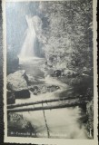 Carte postala, Cascada la Cheile Bicazului, regiunea Lacului Rosu, 1937