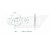 Pinion Fata 15 Dinti Pas 520 Motorevolution Honda NSR 125 VT Shadow XL Varadero XR 250 R Kymco Mxer MXU 50cc ATV