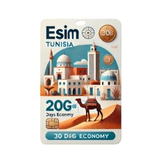 eSIM Tunisia 20GB 30Days Economy