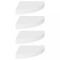 Rafturi coltar de perete, 4 buc., alb, 25 x 25 x 3,8 cm, MDF