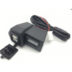 Mufa USB + voltmetru moto