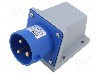 Conector alimentare AC, IEC 60309, IP44, 32A, 0,23kV, 3 pini, TAIZHOU BAOLUDA ELECTRIC - QX-344