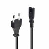 Cablu Alimentare Lindy Euro C8 - IEC C7, 5m, Negru, CEE7/16, C7 Coupler