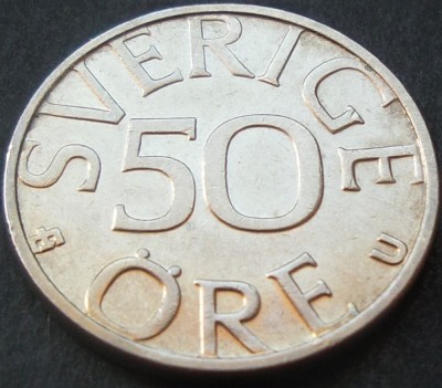 Moneda 50 ORE - SUEDIA, anul 1979 *cod 1784 B foto