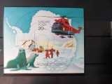 Ungaria.1987 - 75 de ani Antarctica , MNH Nedantelat - Mi Bloc 190 B