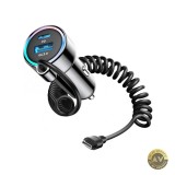 Incarcator Auto Cu Fir USB-C Joyroom JR-CL07 72W 3A 1 x USB-A - 1 x USB-C Negru