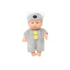 Papusa bebelus 20cm Muse, Costumas Gri