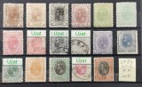 Romania Lp 54 Spic de grau fara filigran serie incompleta par?ial stampilata