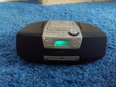 Radio casetofon boombox cu CD Sony CFD-S45L Mega Bass foto