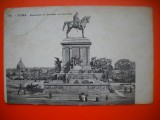 HOPCT 8507 MONUMENTUL GARIBALDI -ROMA IN 1913 ITALIA-EUROPA-STAMPILOGRAFIE FRUMOASA-CIRCULATA
