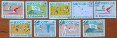 YEMEN(Regat)-&amp;#039;&amp;#039;SPORT-OLIMPIADA-MEXIC-68&amp;#039;&amp;#039;-Serie 9v-stamp. foto