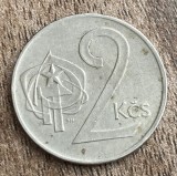 C50 - Moneda foarte veche - Cehoslovacia - 2 kororane - 1974