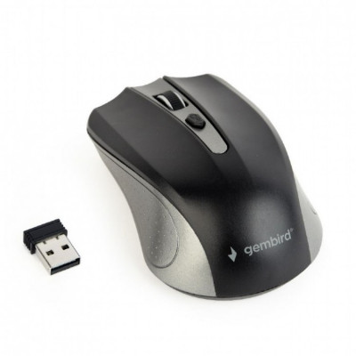 Mouse wireless Gembird MUSW-4B-04-GB, 1600 DPI, USB Nano receiver foto