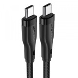 Cablu Date si Incarcare USB-C - USB-C Acefast C8-03, 60W, 1.2m, Negru