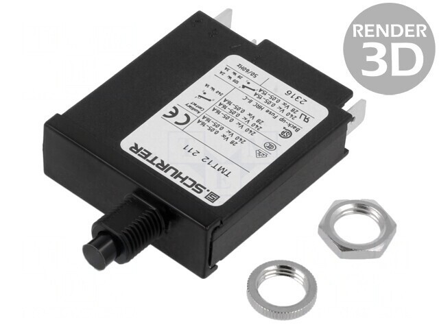 &Icirc;ntrerupător Supracurent 240VAC 28VDC 15A SPST IP40