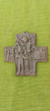 Cruce de bronz germana de epoca, Zacheu si Isus