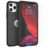 Husa de protectie Flippy compatibila cu Samsung Galaxy S8 Plus Full Cover 360 Negru + Folie de protectie