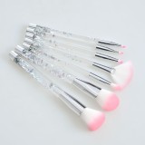 Set 7 pensule pentru machiaj cu sclipici