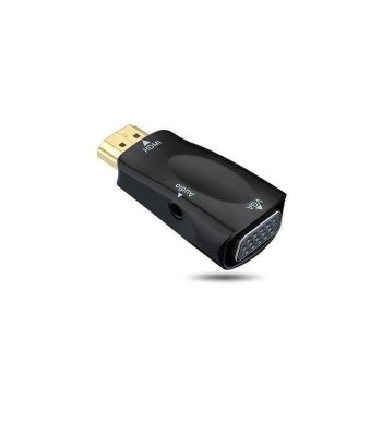 Adaptor HDMI tata la VGA mama cu audio 3.5 mm Jack stereo Well foto