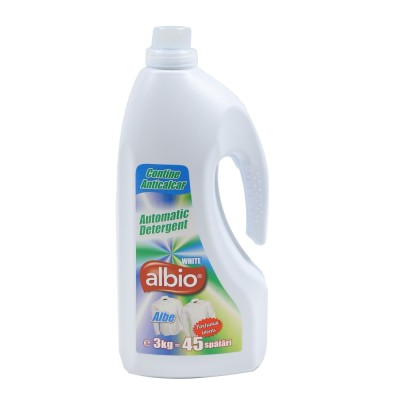 Detergent de rufe, lichid, Albio White, 3L foto