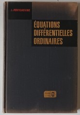 EQUATIONS DIFFERENTIELLES ORDINAIRES par L. PONTRIAGUINE , 1969 foto