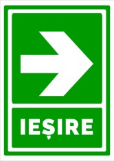 Semn pentru iesire cu sageata in dreapta foto