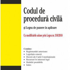 Codul de procedura civila - Legea de punere in aplicare | Evelina Oprina