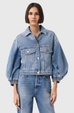 AllSaints geacă jeans LUCA de tranziție, W031OD