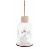 Ornament brad Craciun Inger sticla II &Oslash; 6 cm x 10 H