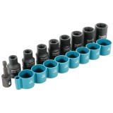 Makita B-54651 - Set chei tubulare impact 8-18 mm 3/8 inch 9 bucati