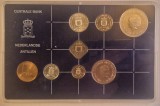 Set Monede Antilele Olandeze, Netherlands Antilles, 1984, 7 monede, 1 jeton