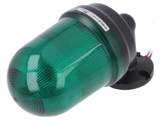 Semnalizator luminos verde IP65 Q100LW-12/24-G