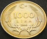 Cumpara ieftin Moneda 1000 LIRE - TURCIA, anul 1994 * cod 1431 = A.UNC, Europa