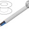 Cablu Electric Rotund 2x1.5mm PVC Alb 100m