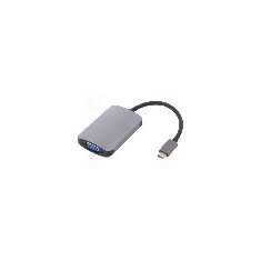 Cablu D-Sub 15pin HD soclu, HDMI soclu, USB C mufa, USB 3.1, lungime 0.21m, {{Culoare izola&#355;ie}}, QOLTEC - 50380