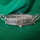 FRUCTIERA ARGINTATA CU CRISTAL - GERMANIA anii '30